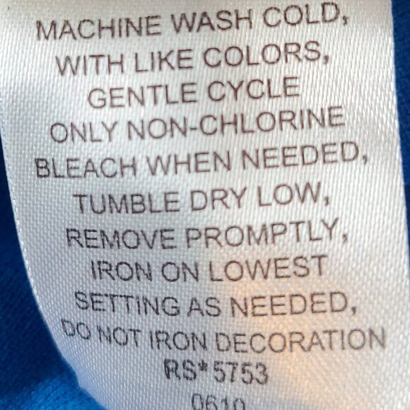 BEVERLY HILLS POLO CLUB SHORT SLEEVE BLUE/YELLOW LOGO FRONT & BACK SIZE 2 T - Picture 7 of 11